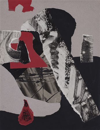 JACK CLEMENTE (1926-1976) Senza Titolo Collage su cartoncino cm 65x50