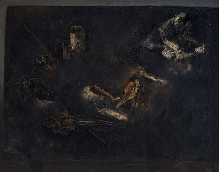 ADOLFO BORGOGNONI (1937-1999) Natura Morta, 1958 Olio su tela cm 80x100...