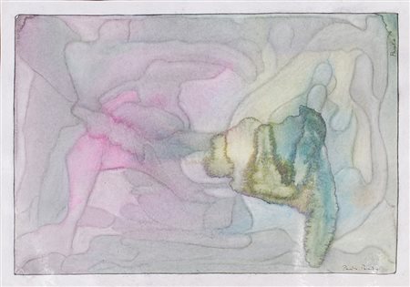 PAOLO PASOTTO (1930) Senza Titolo Tempera su carta cm 50x70 Firma al fronte...