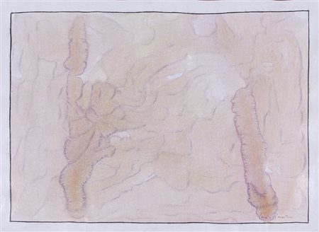 PAOLO PASOTTO (1930) Senza Titolo Tempera su carta cm 50x70 Firma al fronte...