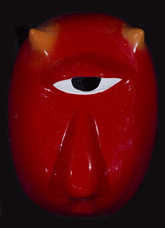GIANNI CELLA (1953) Caos primigenio, 2012 Maschera in vetroresina e smalti cm...