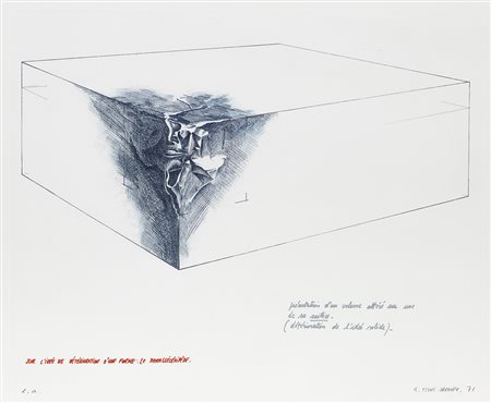 GERARD TITUS-CARMEL (1942) Senza Titolo, 1971 Acquaforte Lastra cm 36,5x47,5...