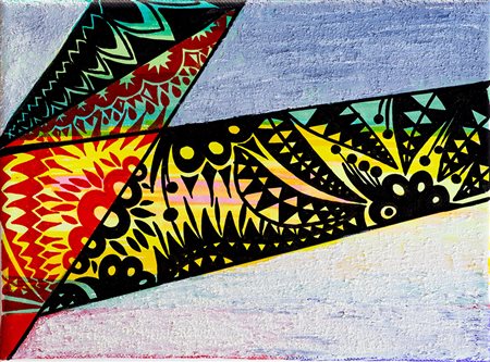 SILVANO ANNIBALI (1970) Senza Titolo, 2016 Tecnica mista e sabbia su tela cm...