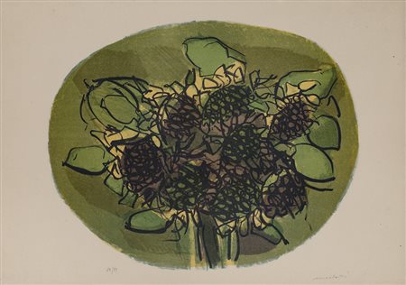 ENNIO MORLOTTI (1910-1992) Senza Titolo Litografia cm 50x70 Firma e...