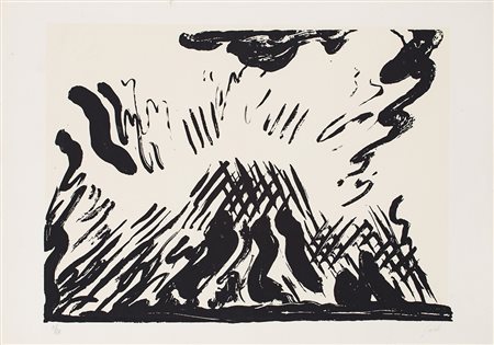 VIRGILIO GUIDI (1891-1984) Senza Titolo Serigrafia cm 49,5x70 Firma e...