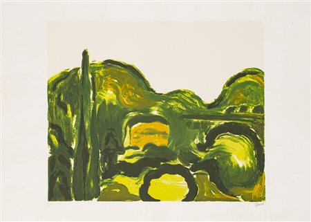 VIRGILIO GUIDI (1891-1984) Senza Titolo Serigrafia cm 49,5x69,5 Firma e...