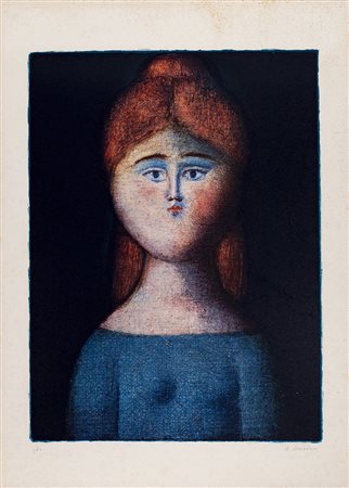 ANTONIO BUENO (1918-1984) Senza Titolo Serigrafia cm 69,4x49,5 Firma e...