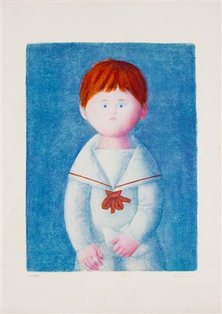 ANTONIO BUENO (1918-1984) Senza Titolo Serigrafia cm 69x49 Firma e...