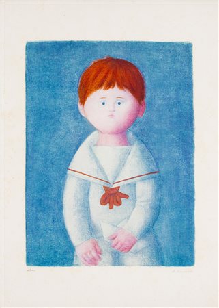 ANTONIO BUENO (1918-1984) Senza Titolo Serigrafia cm 69x49 Firma e...