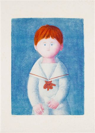 ANTONIO BUENO (1918-1984) Senza Titolo Serigrafia cm 69x49 Firma e...