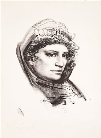 PIETRO ANNIGONI (1910-1988) Senza Titolo Litografia cm 70x50 Firma e...