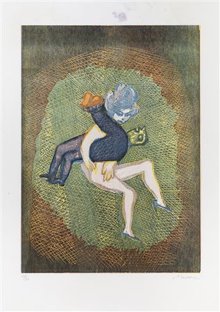 MINO MACCARI (1898-1989) Senza Titolo Serigrafia cm 70x50 Firma e numerazione...