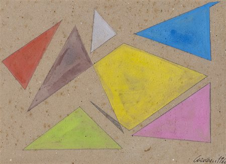 BRUNO CARACENI (1927-1986) Geometria Variabile 62.1, 1960 Tecnica mista su...