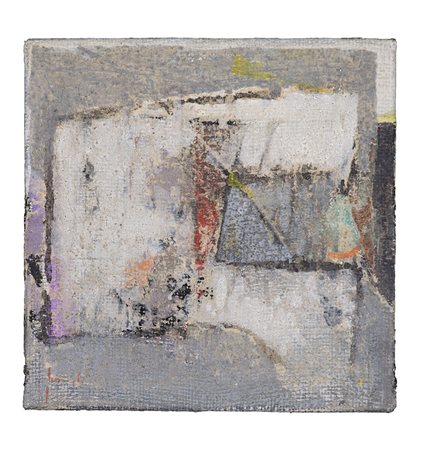 PRIMO FORMENTI (1941) Senza Titolo Tecnica mista su tela cm 20x20 Firma al...