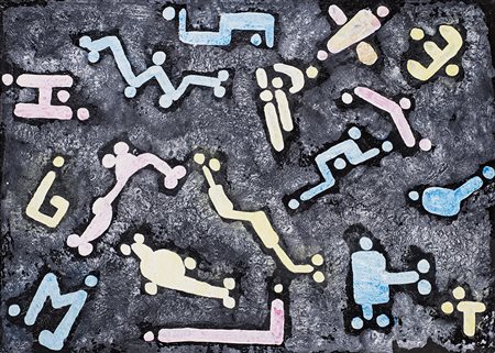 DALILA CROTTI (1983) Motion picture, 2004 Tecnica mista su tela cm 50x70...