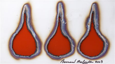 BERNARD AUBERTIN (1934-2015) Fer Brul&eacute;, 2009 Lamiera bruciata cm 30x49...