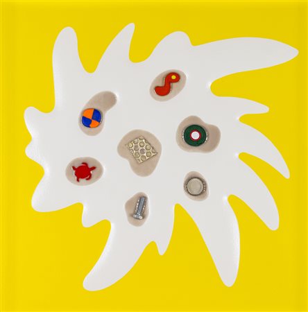 RENZO NUCARA (1955) Beng 10-37, 2011 Legno, carta, colore serigrafico, resine...