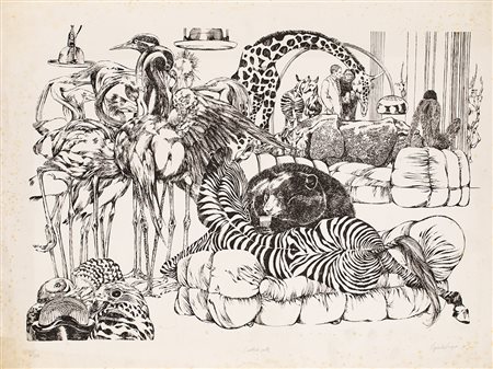 GUIDO CREPAX (1933-2003) Cocktail - Party, 1976 Litografia cm 60x80 Firma,...