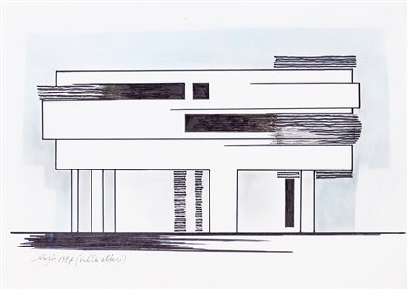 NAZZARENO LUZI Lotto unico composto da: Senza Titolo, 1983 Tecnica mista su...