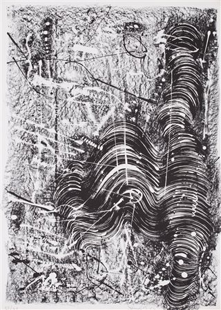 AMILCARE RAMBELLI (1924-1976) Senza Titolo, 1964 Serigrafia cm 70x50 Firma,...