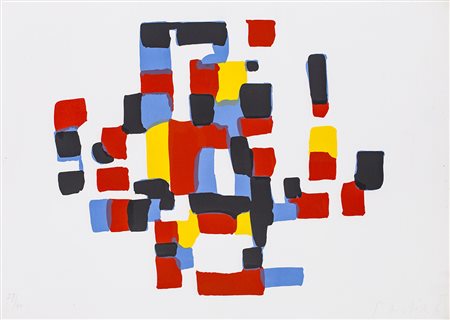 DARTEL (1928) Senza Titolo, 1961 Serigrafia cm 50x70 Firma, datazione e...