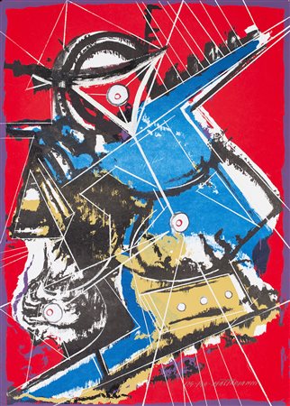 UMBERTO MASTROIANNI (1910-1988) Jazz Serigrafia cm 69x49,5 Firma e...