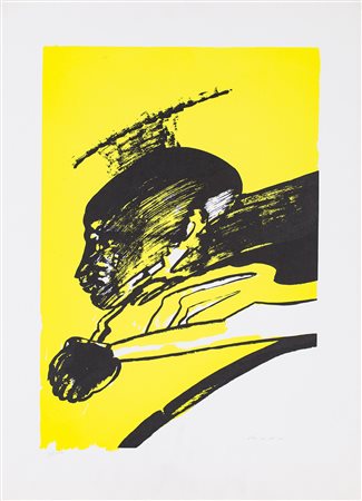 REMO BRINDISI (1918-1996) Senza Titolo Litografia cm 70x50 Firma e...