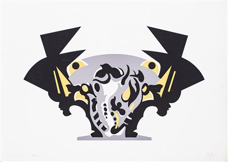 FORTUNATO DEPERO (1892-1960) Senza Titolo Serigrafia cm 50x70 Firma e...