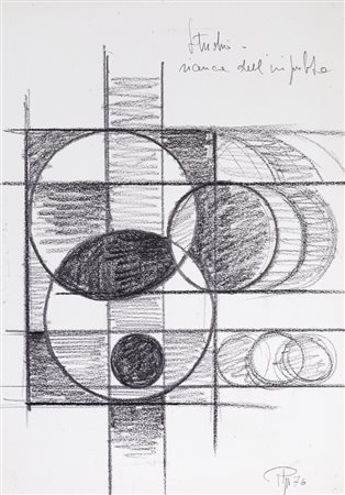 OSVALDO POGGIO (1931) Studio, 1976 Matita su cartoncino cm 33,5x23,5 Firma,...