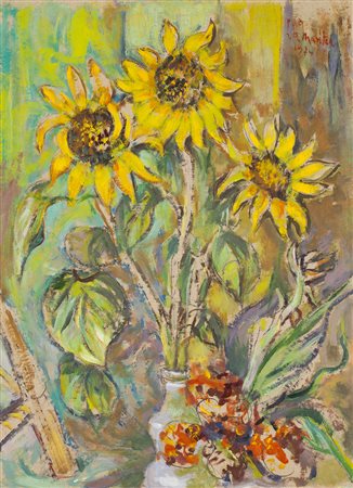 VINCENZO LAMANTEA (1928) Senza Titolo, 1974 Tecnica mista su carta cm 55x41...