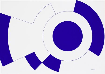 KOU WAKABAYASHI (1941) Senza Titolo, 1971 Tempera su carta cm 50x70 Firma e...