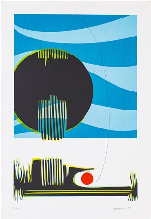 ELVIO BECHERONI (1934-2000) Senza Titolo, 1974 Litografia cm 70x50 Firma,...