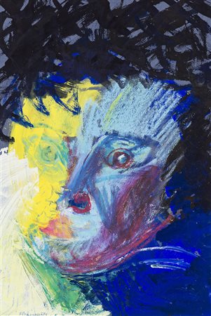 BRANCACCIO Senza Titolo, 1971 Tecnica mista su carta cm 46x36 Firma e...