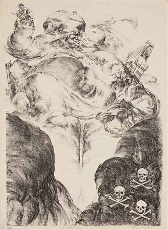 ABACUC (1933) L'ambizione, 1965 Litografia cm 70x51 Firma, titolo, datazione...