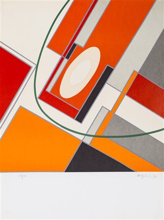 SILVANO BOZZOLINI (1911-1998) Senza Titolo, 1976 Acquaforte e applicazioni di...