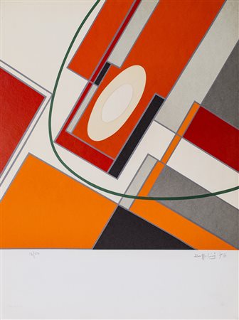 SILVANO BOZZOLINI (1911-1998) Senza Titolo, 1976 Acquaforte e applicazioni di...