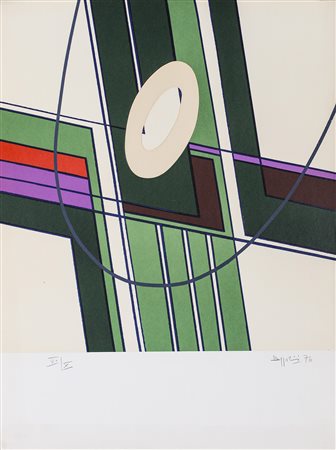 SILVANO BOZZOLINI (1911-1998) Senza Titolo, 1976 Acquaforte e applicazioni di...