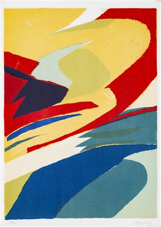 SILVANO BOZZOLINI (1911-1998) Senza Titolo, 1962 Litografia cm 70x50 Firma,...