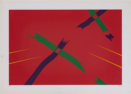GIANNI ARDE (1937-2007) Lotto unico di 4 serigrafie: Piscosegnaletica, 1977...