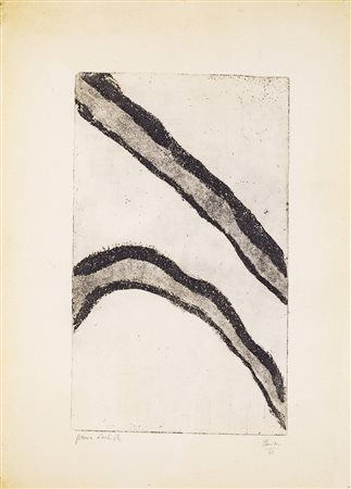 ENRICO BORDONI (1904-1969) Senza Titolo, 1961 Incisione su carta Foglio cm...