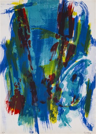 CLEVE GRAY (1918-2004) Senza Titolo Serigrafia cm 70x50 Firma e numerazione...