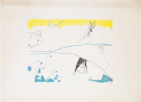 MARIO RACITI (1934) Senza Titolo Litografia cm 51x71 Firma e numerazione...