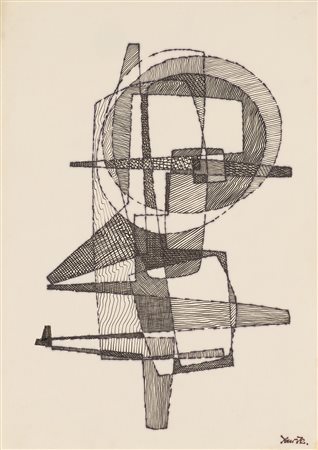 YAN Senza Titolo, 1972 China su carta cm 42x29,5 Firma e datazione al fronte...