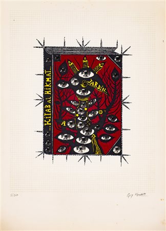 GUY HARLOFF (1933-1991) Senza Titolo Serigrafia cm 64x46 Firma e numerazione...