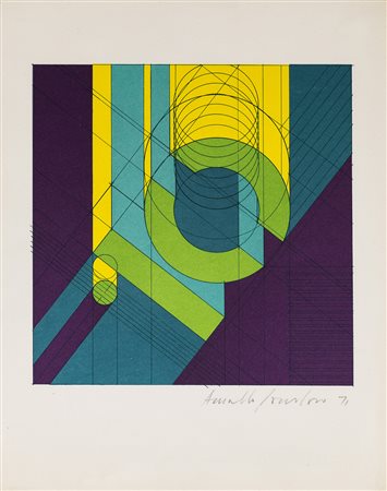 ARNALDO POMODORO (1926) Senza Titolo, 1971 Fotolitografia cm 30x23,3 Firma e...