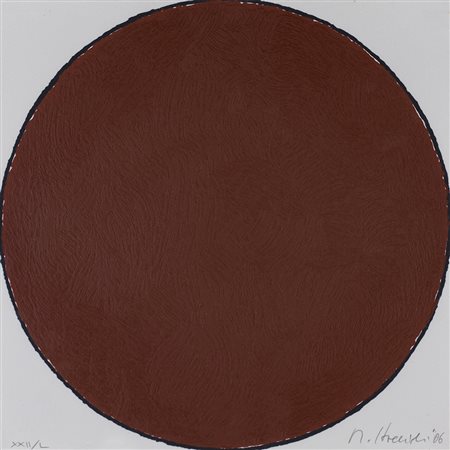 MAURO STACCIOLI (1937) Senza Titolo, 2006 Serigrafia cm 30x30 Firma,...