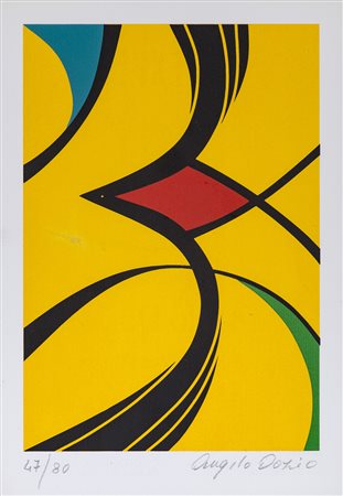 ANGELO DOZIO (1941) Senza Titolo Serigrafia cm 19,5x13,5 Firma e numerazione...