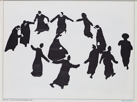 MARIO GIACOMELLI (1925-2000) Senza Titolo Stampa in bianco e nero su carta...