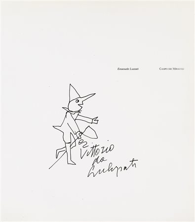 EMANUELE LUZZATI (1921-2007) Senza Titolo Tratto-pen su carta cm 26,5x23,5...