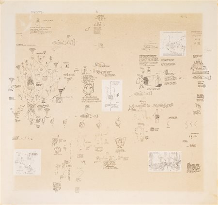 GIANFRANCO BARUCHELLO (1924) Senza Titolo, 1977 Litografia e incisioni su...